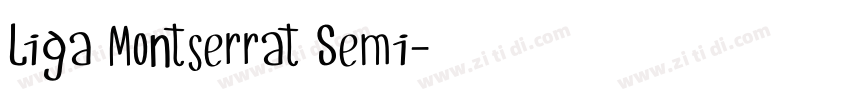 Liga Montserrat Semi字体转换